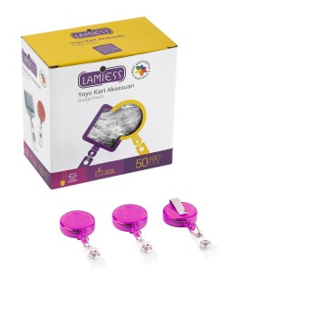 Lamiess Lms 351 Yuvarlak Yoyo Şeffaf Pembe  50'Li Lamiess Lms 351 Yuvarlak Yoyo Şeffaf Pembe  50'Li