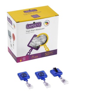 Lamiess Lms 363 Kare Yoyo Şeffaf Lacivert  50'Li Lamiess Lms 363 Kare Yoyo Şeffaf Lacivert  50'Li