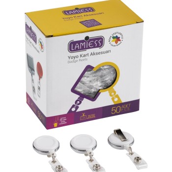 Lamiess Lms 378 Çelik Bordürlü Yuvarlak Yoyo Beyaz  50'Li Lamiess Lms 378 Çelik Bordürlü Yuvarlak Yoyo Beyaz  50'Li