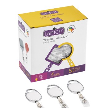 Lamiess Lms 154 Çelik Bordürlü Oval Yoyo Beyaz  50'Li Lamiess Lms 154 Çelik Bordürlü Oval Yoyo Beyaz  50'Li