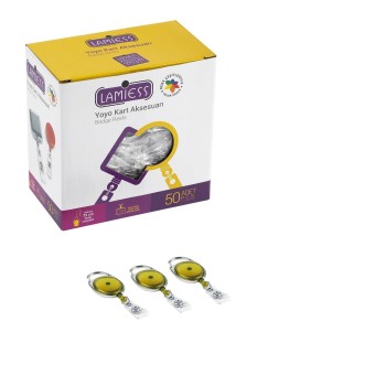 Lamiess Lms 154 Çelik Bordürlü Oval Yoyo Şeffaf Sarı  50'Li Lamiess Lms 154 Çelik Bordürlü Oval Yoyo Şeffaf Sarı  50'Li
