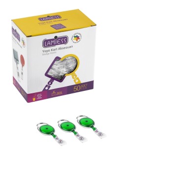 Lamiess Lms 154 Çelik Bordürlü Oval Yoyo Şeffaf Yeşil  50'Li Lamiess Lms 154 Çelik Bordürlü Oval Yoyo Şeffaf Yeşil  50'Li