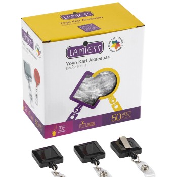 Lamiess  Lms 341 Kare Yoyo Siyah  50'Li Lamiess  Lms 341 Kare Yoyo Siyah  50'Li