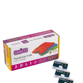 Lamiess  T-190 H Yatay Çift Hazneli Kart Kabı 50'Li Lamiess  T-190 H Yatay Çift Hazneli Kart Kabı 50'Li