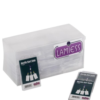 Lamiess  T-190 V Dikey Çift Hazneli Kart Kabı 50'Li Lamiess  T-190 V Dikey Çift Hazneli Kart Kabı 50'Li