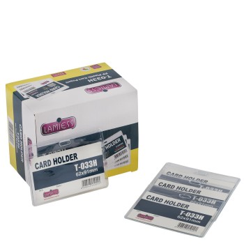 Lamiess  T-033 H Yatay Plastik Kart Poşeti 100'Lü Lamiess  T-033 H Yatay Plastik Kart Poşeti 100'Lü