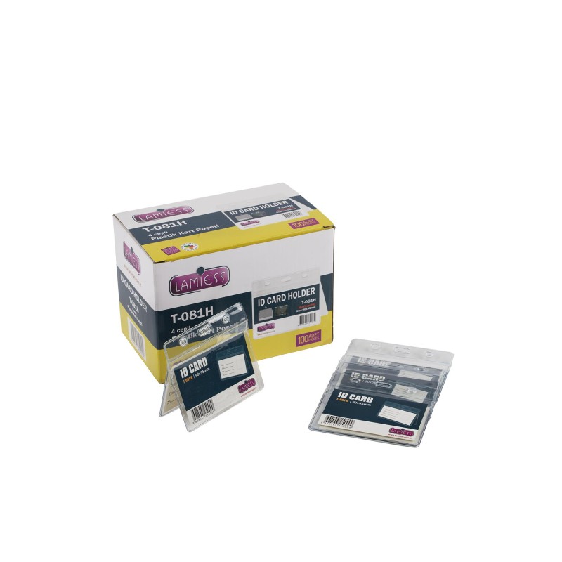 Lamiess  T-081 H Yatay Pvc İkili Kart Poşeti 100'Lü perpa fiyat Lamiess  T-081 H Yatay Pvc İkili Kart Poşeti 100'Lü fiyat teklifi al