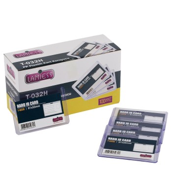 Lamiess  T-032 H Yatay Pp Plastik Kart Koruyucu 100'Lü Lamiess  T-032 H Yatay Pp Plastik Kart Koruyucu 100'Lü