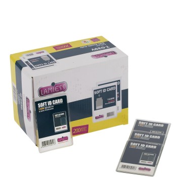 Lamiess T-039 V Dikey Kimlik Kabı 0,4 Mm 200 'Lü Lamiess T-039 V Dikey Kimlik Kabı 0,4 Mm 200 'Lü