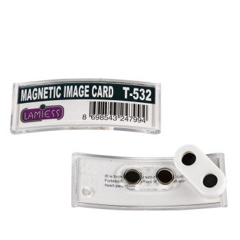 Lamiess  T-531 Mıknatıslı Yaka İsimliği 25'Li Lamiess  T-531 Mıknatıslı Yaka İsimliği 25'Li