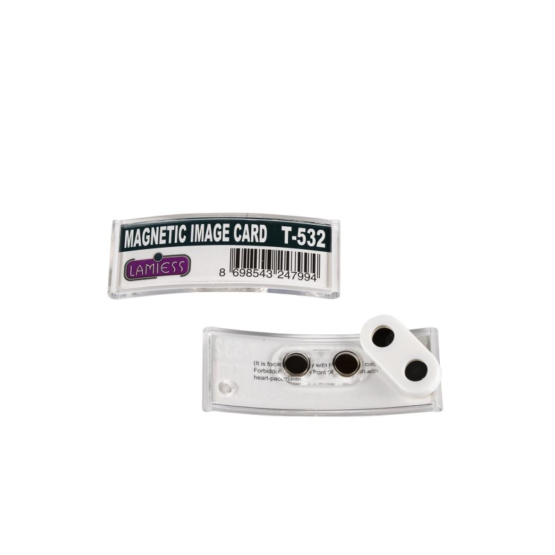 Lamiess  T-531 Mıknatıslı Yaka İsimliği 25'Li perpa fiyat Lamiess  T-531 Mıknatıslı Yaka İsimliği 25'Li fiyat teklifi al