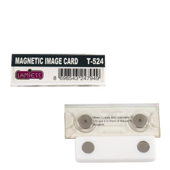 Lamiess  T-524 Mıknatıslı Yaka İsimliği 25'Li Lamiess  T-524 Mıknatıslı Yaka İsimliği 25'Li