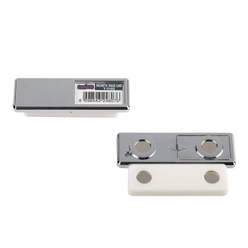 Lamiess  T-519S Gümüş Mıknatıslı Yaka İsimliği 25'Li Lamiess  T-519S Gümüş Mıknatıslı Yaka İsimliği 25'Li