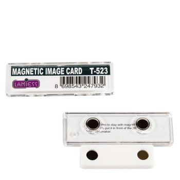 Lamiess  T-521 Mıknatıslı Yaka İsimliği 25'Li Lamiess  T-521 Mıknatıslı Yaka İsimliği 25'Li
