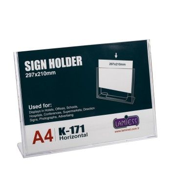 Lamiess K-171 Masaüstü Reklam Panosu Yatay 3 'Lü Lamiess K-171 Masaüstü Reklam Panosu Yatay 3 'Lü