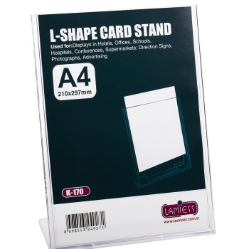 Lamiess K-170 Masaüstü Reklam Panosu Dikey 3 'Lü Lamiess K-170 Masaüstü Reklam Panosu Dikey 3 'Lü