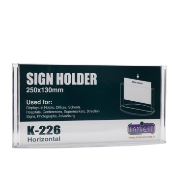 Lamiess K-226 Masaüstü Reklam Panosu Yatay 3 'Lü Lamiess K-226 Masaüstü Reklam Panosu Yatay 3 'Lü