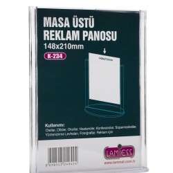 Lamiess  K-233 Masaüstü Reklam Panosu Dikey
