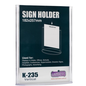 Lamiess K-235 Masaüstü Reklam Panosu Dikey 3 'Lü Lamiess K-235 Masaüstü Reklam Panosu Dikey 3 'Lü
