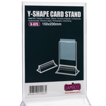 Lamiess K-025 Masaüstü Reklam Panosu Dikey 3 'Lü Lamiess K-025 Masaüstü Reklam Panosu Dikey 3 'Lü