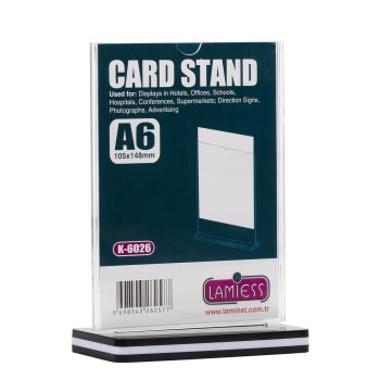 Lamiess K-6026 Masaüstü Reklam Panosu Dikey 3 'Lü Lamiess K-6026 Masaüstü Reklam Panosu Dikey 3 'Lü