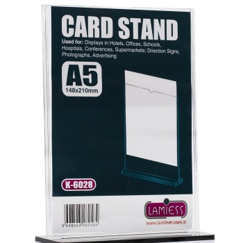 Lamiess  K-6028 Masaüstü Reklam Panosu Dikey Lamiess  K-6028 Masaüstü Reklam Panosu Dikey