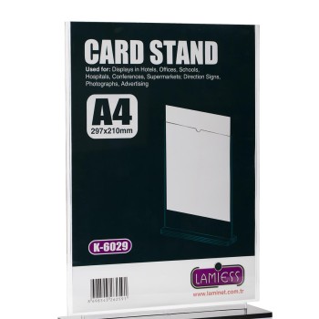 Lamiess K-6029 Masaüstü Reklam Panosu Dikey 5 'Li Lamiess K-6029 Masaüstü Reklam Panosu Dikey 5 'Li