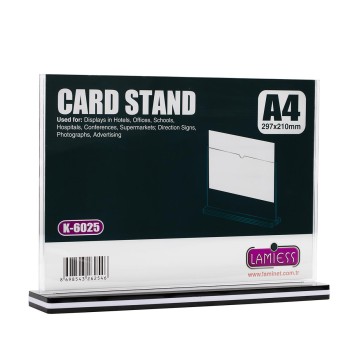 Lamiess K-6025 Masaüstü Reklam Panosu Yatay 3 'Lü Lamiess K-6025 Masaüstü Reklam Panosu Yatay 3 'Lü