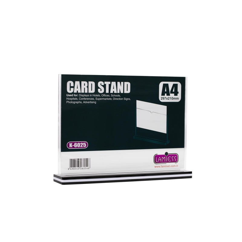 Lamiess K-6025 Masaüstü Reklam Panosu Yatay 3 'Lü perpa fiyat Lamiess K-6025 Masaüstü Reklam Panosu Yatay 3 'Lü fiyat teklifi al