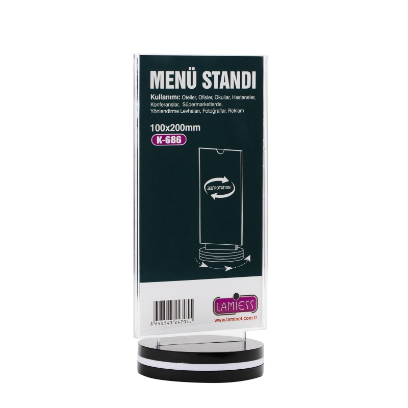Lamiess  K-686 Masaüstü Menü Stand 2'Li perpa fiyat Lamiess  K-686 Masaüstü Menü Stand 2'Li fiyat teklifi al