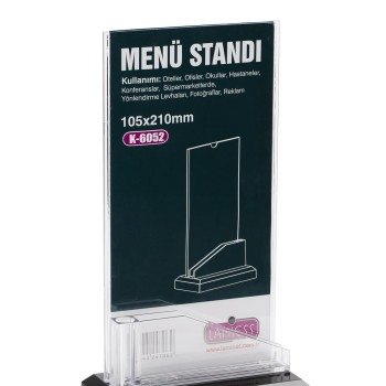 Lamiess  K-6052 Masaüstü Menü Stand 3'Lü Lamiess  K-6052 Masaüstü Menü Stand 3'Lü