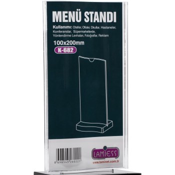 Lamiess  K-682 Masaüstü Menü Stand 3'Lü Lamiess  K-682 Masaüstü Menü Stand 3'Lü