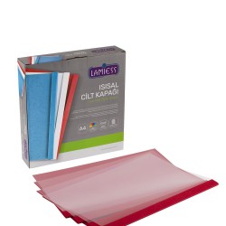Lamiess  1,5 Mm Isısal Cilt Kapağı Kırmızı 100 'Lü
