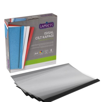 Lamiess 24 Mm Isısal Cilt Kapağı Siyah 50 'Li