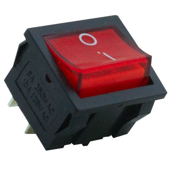 ORTA BOY IŞIKLI ANAHTAR ON-OFF 4PIN (IC-126)