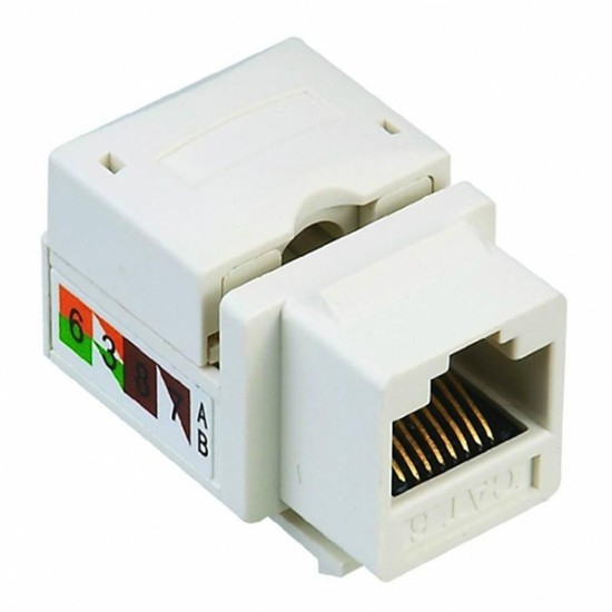 POWERMASTER RJ 45 ŞASE UTP CAT6  90 DERECE (KEYSTONE JACK) 8P8C * SL-KS65