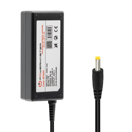 POWERMASTER PM-20434 12 VOLT - 3 AMPER 4.8*1.7 UÇLU ASUS NETBOOK ADAPTÖR