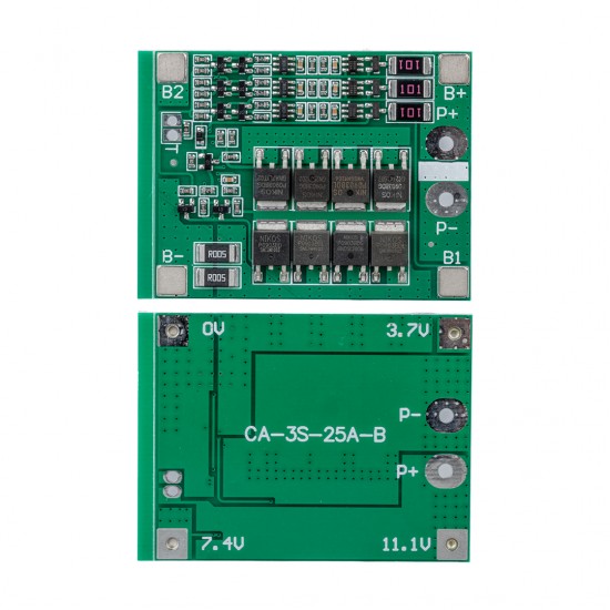 WEKO BMS-24227 3S 25A BMS DEVRESİ LİTYUM BATARYA ŞARJ MODÜLÜ 57X45X3.5MM