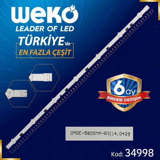 V5DR_550SCA_R0  8 LEDLİ 65.2 CM (WK-343) FR4 BAKIR