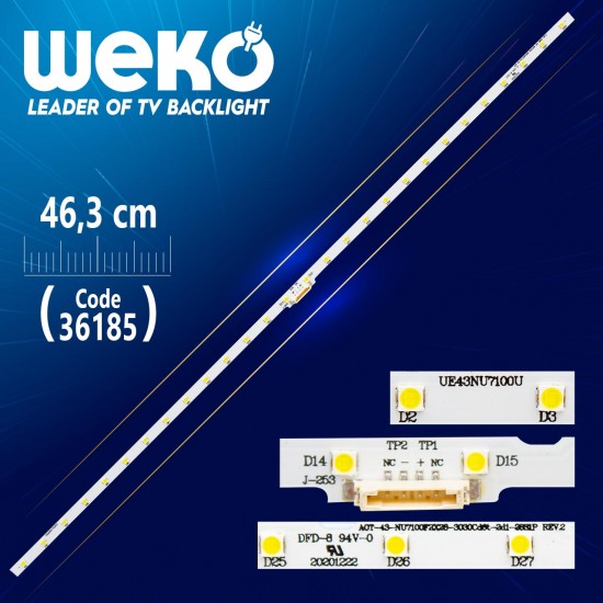 AOT_43_NU7100F_2X28_3030C BN44-00947A 28 LEDLİ 46.3 CM