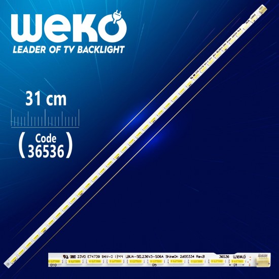 LBUA-SEL236V3-S06A SHİNEON 2D00334 REV.A 34 LEDLİ 31 CM