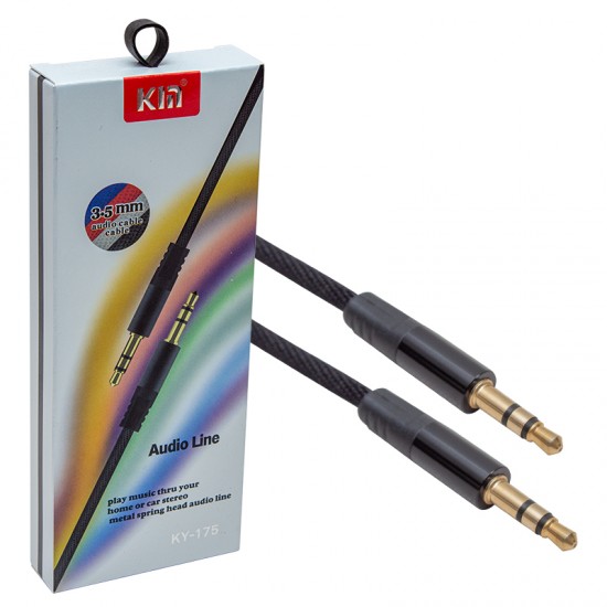 POWERMASTER PM-3773 3.5 MM ERKEK/ERKEK SİYAH STEREO AUX 1 MT KUTULU KABLO