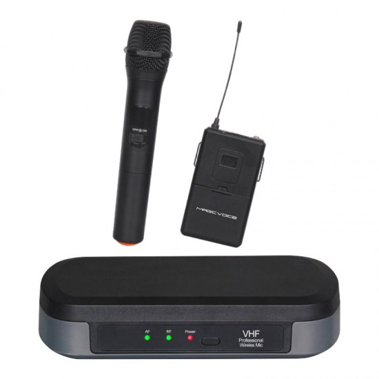 MAGICVOICE MV-3814 VHF EL+YAKA TİPİ TELSİZ MİKROFON