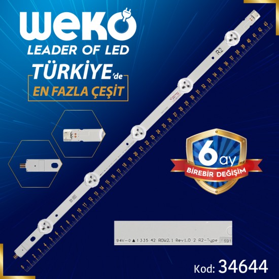 42 ROW2.1 REV1.0 2 R2-TYPE - 43.5 CM 5 LEDLİ - (WK-079)