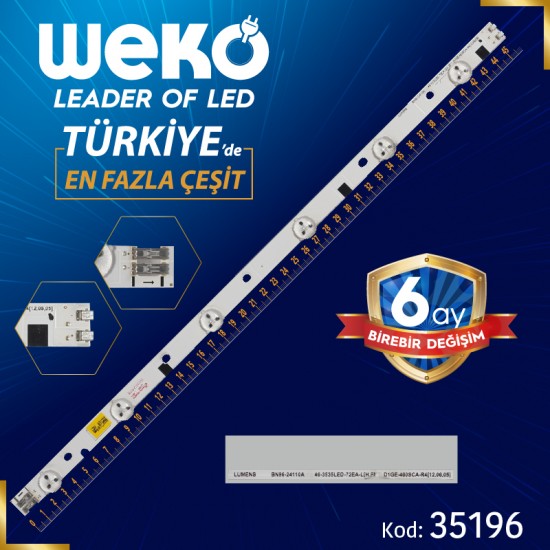 46-3535LED-72EA-L - D1GE-460SCA-R4 - 45.9 CM 6 LEDLİ - (WK-496)