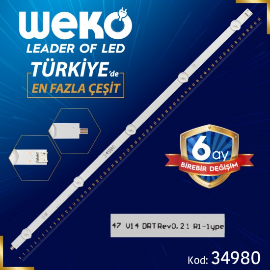 47 V14 DRT REV0.2 1 R1-TYPE - 50 CM 5 LEDLİ - (WK-83)