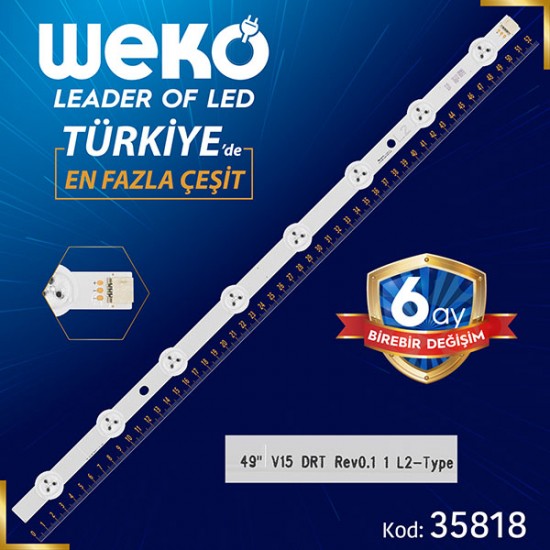 49 V15 DRT REV0.1 1 L2-TYPE - 52.4 CM 8 LEDLİ - (WK-1281)