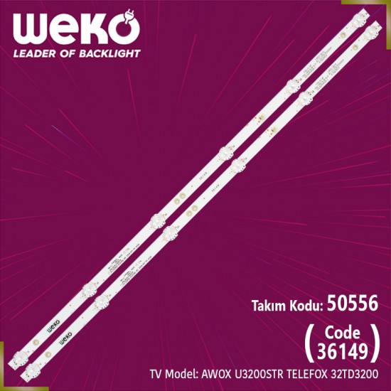 WKSET-5556 36149X2 KJ32D06-ZC22AG-09 303KJ320044 2 ADET LED BAR