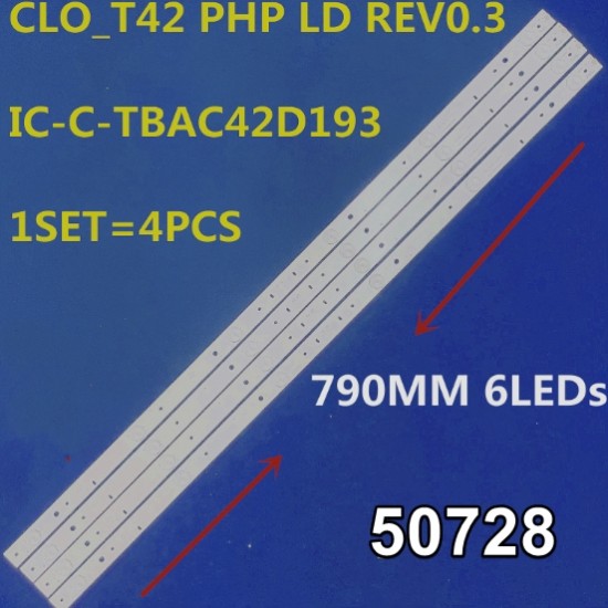 WKSET-5728 35683X4 CL0_T42 PHP LD REV.03 - IC-C-TBAC42D193 4 ADET LED BAR