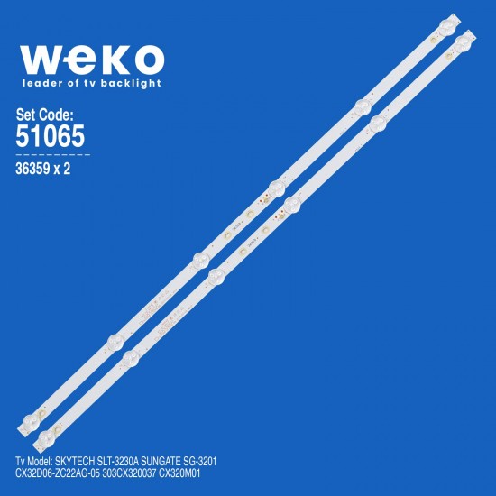 WKSET-6065 36359X2 CX32D06-ZC22AG-05 303CX320037 2 ADET LED BAR